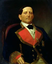 Portrait of Antonio Lopez de Santa Ana (1794-1876), c.1858